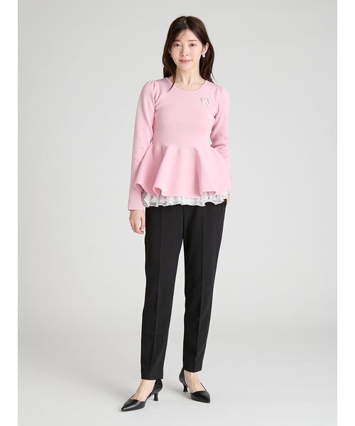 CELFORD（セルフォード）の「ストレッチスキニーテーパードパンツ（その他パンツ・レディース・ピンク/アイボリー/ブラック・38/36）」の14枚目の写真