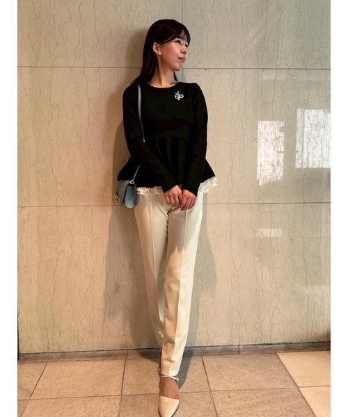 CELFORD（セルフォード）の「ストレッチスキニーテーパードパンツ（その他パンツ・レディース・ピンク/アイボリー/ブラック・38/36）」の21枚目の写真