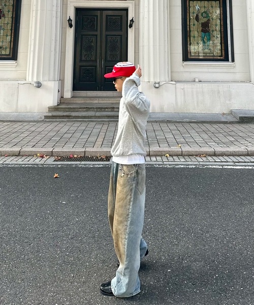 UNDERSTATEMENTs（アンダーステイトメント）の「【ユニセックス】バックロゴヴィンテージペイントスウェット（スウェット・メンズ・グレー/ライトブルー/レッド・LARGE/MEDIUM）」の13枚目の写真