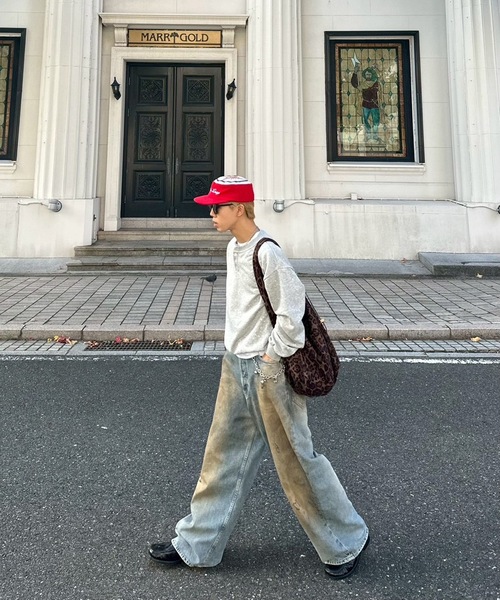 UNDERSTATEMENTs（アンダーステイトメント）の「【ユニセックス】バックロゴヴィンテージペイントスウェット（スウェット・メンズ・グレー/ライトブルー/レッド・LARGE/MEDIUM）」の14枚目の写真