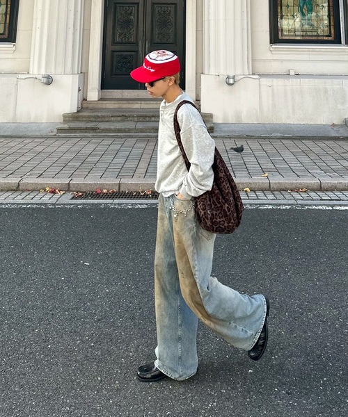 UNDERSTATEMENTs（アンダーステイトメント）の「【ユニセックス】バックロゴヴィンテージペイントスウェット（スウェット・メンズ・グレー/ライトブルー/レッド・LARGE/MEDIUM）」の9枚目の写真