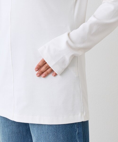 RIVE DROITE（リヴドロワ）の「MYSELFbyRD/PATCHING LONG TEE（Tシャツ/カットソー・レディース・オフホワイト/チャコールグレー・FREE）」の11枚目の写真