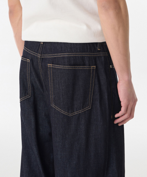 MUSINSA STANDARD（ムシンサスタンダード）の「ライトウェイトビッグワイドデニムパンツ[ディープインディゴ]（デニムパンツ・メンズ・その他・40/38/42/36/34/32/30/31/33/26/27/28/29）」の5枚目の写真