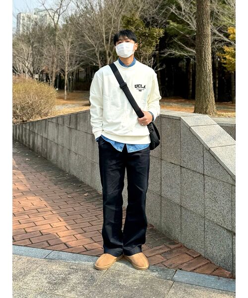 MUSINSA STANDARD（ムシンサスタンダード）の「ワイドシノパンツ[ブラック]（その他パンツ・メンズ・その他・31/33/26/27/28/29/40/42/36/34/32/30/38）」の15枚目の写真