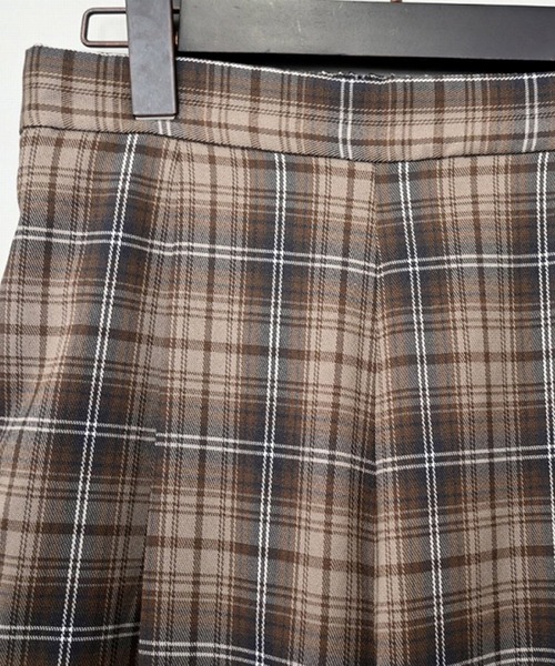STYLEBLOCK（スタイルブロック）の「先染めオーバーチェックストレートパンツ（その他パンツ・レディース・グレー/ブラウン・M）」の6枚目の写真