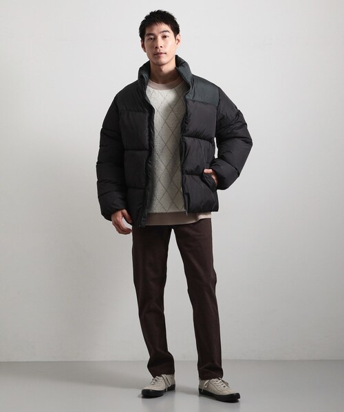 THE SHOP TK （ザ ショップ ティーケー ）の「【撥水/洗濯機可】寒い季節でも快適 中綿スタンドブルゾン（ブルゾン・メンズ・ブラック系4/ホワイト系7・04/03/02）」の9枚目の写真