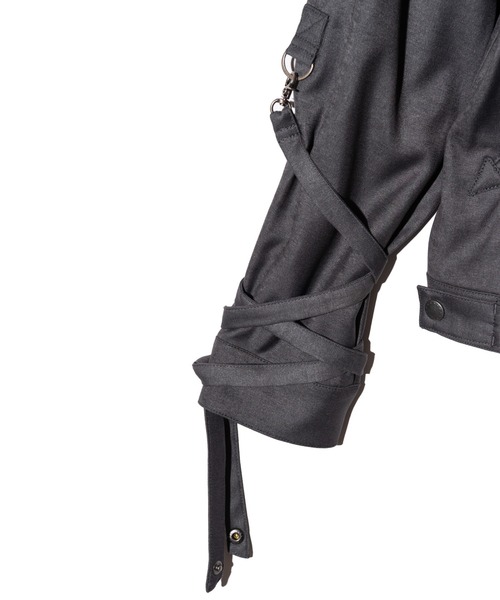glamb(グラム)の「Blow Bondage Jacket / ブロウボンデージジャケット(その他アウター・メンズ・ブラック/グレー・S/M/L)」の19枚目の写真