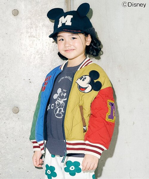 セール】ディズニーキャラクター/ワッペンキルティングジャケット