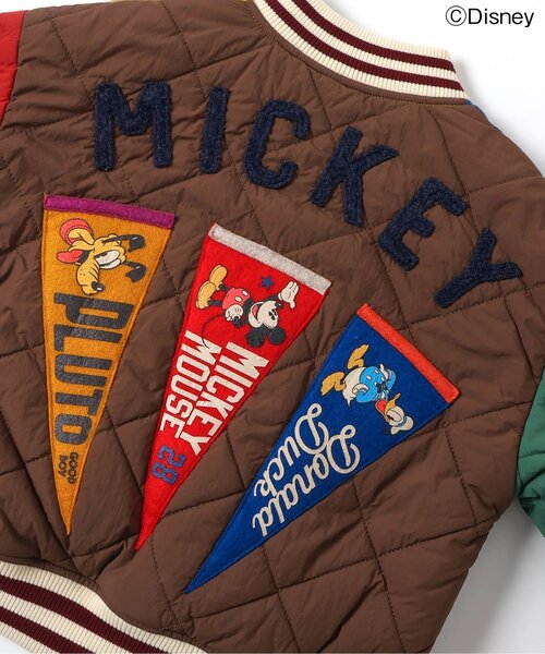 セール】ディズニーキャラクター/ワッペンキルティングジャケット