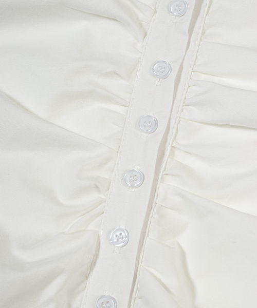 MOAA(モア)の「ルチッドウェーブクロップシャツ(WHITE)(シャツ/ブラウス・レディース・その他・MEDIUM/SMALL)」の4枚目の写真