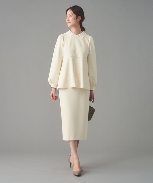 UNITED ARROWS(ユナイテッドアローズ)の「SPONGY タイトスカート(スカート・レディース・オフホワイト/ブラック/ネイビー・40/38/36)」の5枚目の写真