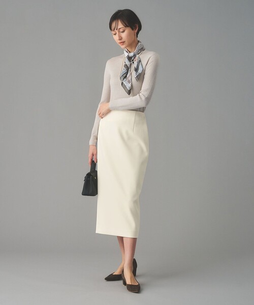 UNITED ARROWS(ユナイテッドアローズ)の「SPONGY タイトスカート(スカート・レディース・オフホワイト/ブラック/ネイビー・40/38/36)」の7枚目の写真