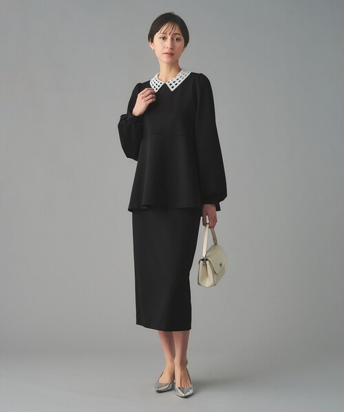 UNITED ARROWS(ユナイテッドアローズ)の「SPONGY タイトスカート(スカート・レディース・オフホワイト/ブラック/ネイビー・40/38/36)」の10枚目の写真