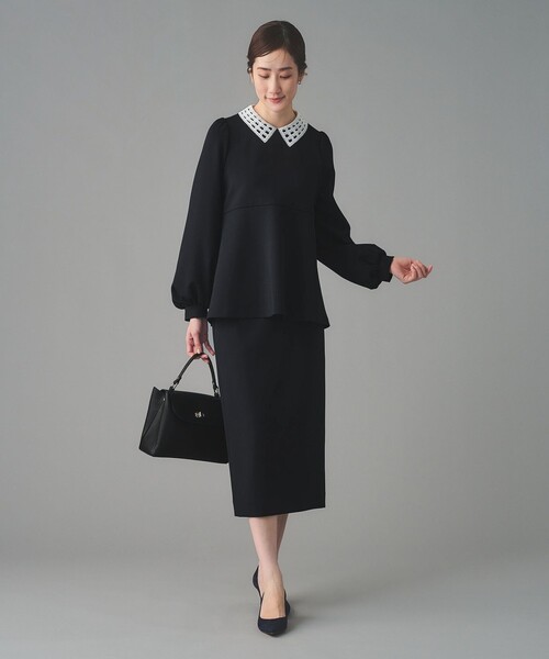 UNITED ARROWS(ユナイテッドアローズ)の「SPONGY タイトスカート(スカート・レディース・オフホワイト/ブラック/ネイビー・40/38/36)」の14枚目の写真