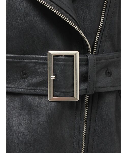 EVRIS（エヴリス）の「オーバーサイズライダースジャケット（ライダースジャケット・レディース・ホワイト/ブラック・FREE）」の19枚目の写真