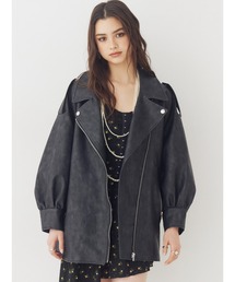 EVRIS | オーバーサイズライダースジャケット(ライダースジャケット)