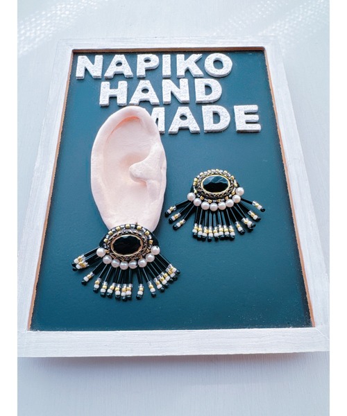 tone（トーン）の「【NAPIKO】パール調♡キラキラ☆ビーズアクセサリー◇マルチ/ピアス(MA)（ピアス（両耳用）・レディース・マルチ・FREE）」の4枚目の写真