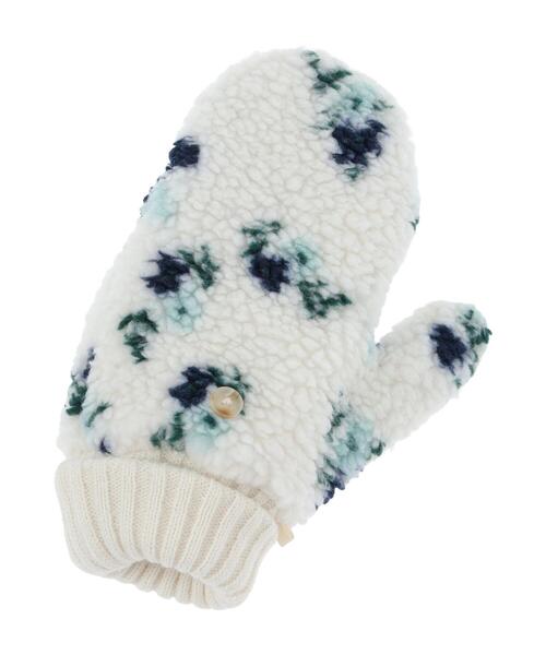 Samansa Mos2(サマンサ モスモス)の「ボア花柄ミトン(手袋・レディース・キャメル/オフホワイト・F)」の14枚目の写真