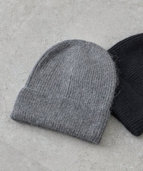 SHENERY（シーナリー）の「ニットキャップ（ニットキャップ/ビーニー・レディース・グレー/ブラック・FREE）」の2枚目の写真