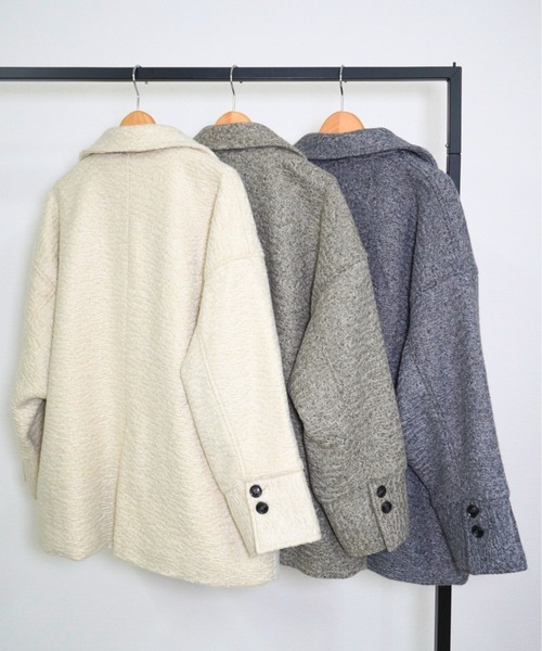 セール】カールシャギーダブルコート（チェスターコート）｜gossara