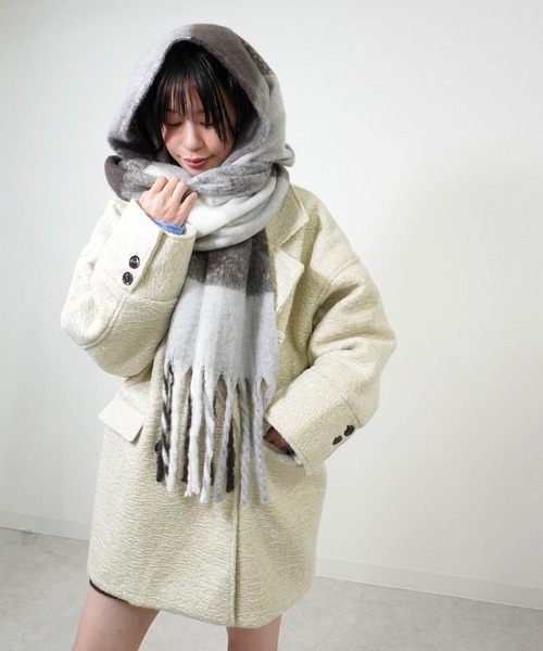 セール】カールシャギーダブルコート（チェスターコート）｜gossara