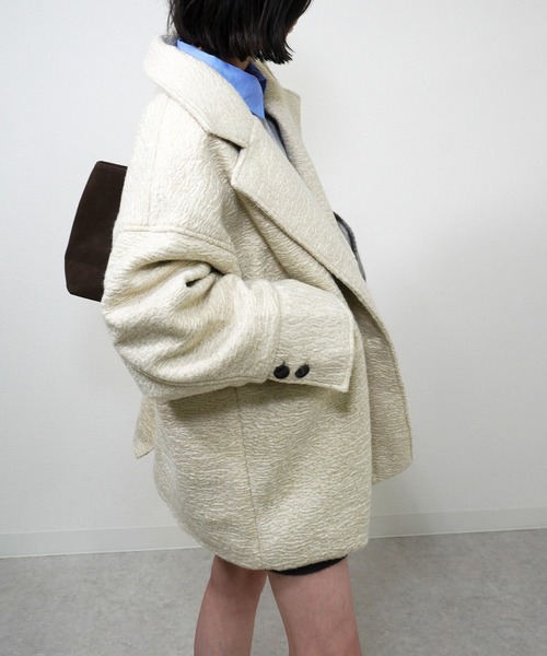 セール】カールシャギーダブルコート（チェスターコート）｜gossara