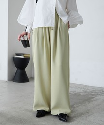 BONLECILL（ボンルシール）の「【マシンウォッシャブル ストレッチ イージーケア 防シワ】キレイージードレープスラックスパンツ（スラックス）」