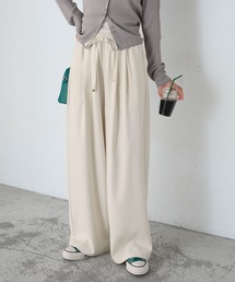 BONLECILL（ボンルシール）の「【マシンウォッシャブル/ストレッチ/イージーケア/防シワ】キレイージードレープスラックスパンツ（スラックス）」