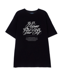 リズンスーピマコットンラウンドネック半袖Tシャツ_ブラック