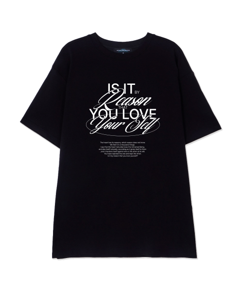 ASTRAL PROJECTION(アストラルプロジェクション)の「リズンスーピマコットンラウンドネック半袖Tシャツ_ブラック(Tシャツ/カットソー・メンズ・その他・LARGE/MEDIUM/X-LARGE)」の1枚目の写真