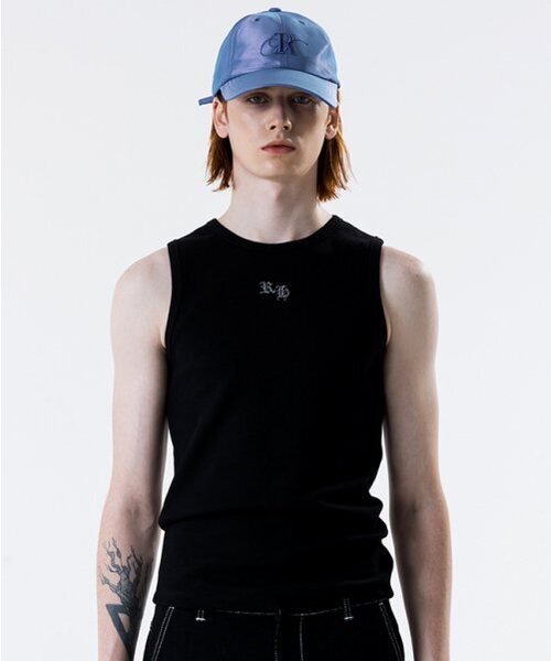 runningHIGH（ランニングハイ）の「グリッターRHロゴレーサーバックトップ[ブラック]（Tシャツ/カットソー・レディース・その他・SMALL/LARGE）」の6枚目の写真