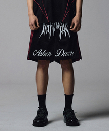 ボーン ロゴ アシェン ドーン メッシュ ボクシング ショーツ - ブラック