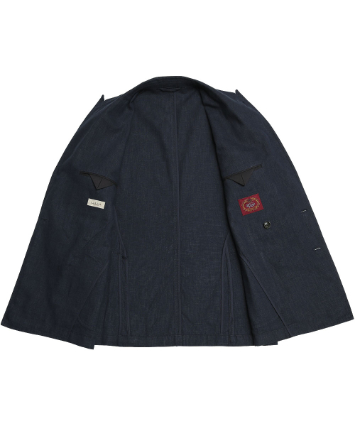 sortie(ソルティ)の「6B Linen Washed Double Jacket (Navy)(テーラードジャケット・メンズ・その他・MEDIUM/LARGE/X-LARGE)」の3枚目の写真