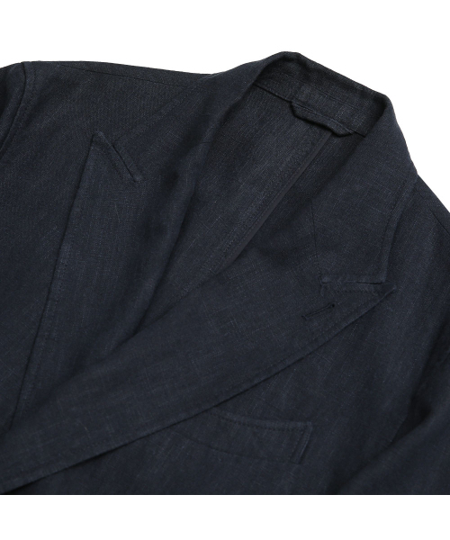 sortie(ソルティ)の「6B Linen Washed Double Jacket (Navy)(テーラードジャケット・メンズ・その他・MEDIUM/LARGE/X-LARGE)」の5枚目の写真