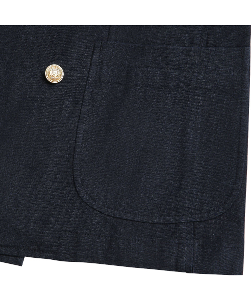 sortie(ソルティ)の「6B Linen Washed Double Jacket (Navy)(テーラードジャケット・メンズ・その他・MEDIUM/LARGE/X-LARGE)」の7枚目の写真