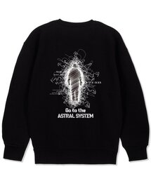アストラルシステム オーバーサイズ スウェットシャツ_ブラック