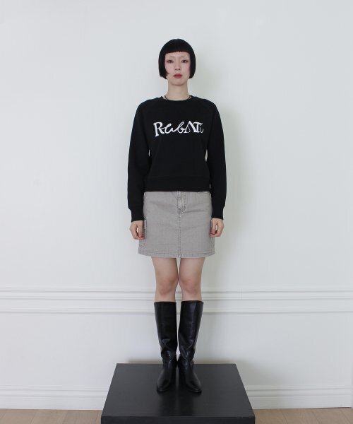 RUBATI（ルバティ）の「Lettering Logo Sweatshirt (BLACK)（スウェット・レディース・その他・size2/size1）」の5枚目の写真