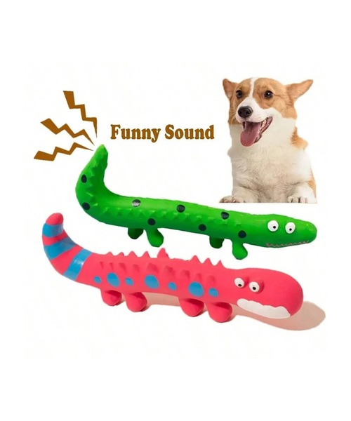 NOLITA LABORATORY（ノリータラボラトリー）の「【 NOLITA / ノリータ 】天然ゴム 犬用おもちゃ ワニ型ロングトイ 噛む 投げる 遊ぶ 犬用トイ 小型犬&中型犬向け（ペット用おもちゃ・レディース・ピンク/グリーン・FREE）」の12枚目の写真