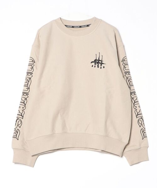 CVTVLIST(カタリスト)の「CVTVLIST/カタリスト/別注 crew usual sweat(スウェット・メンズ・ブラック/アイボリー・L/XL/M)」の4枚目の写真