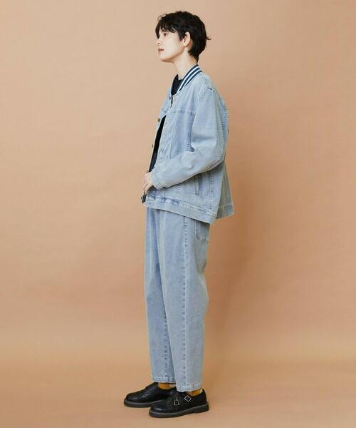 FRAPBOIS（フラボア）の「ムーブデニム ジャケット（デニムジャケット・レディース・ネイビー/サックスブルー・1/2）」の8枚目の写真