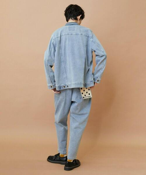 FRAPBOIS（フラボア）の「ムーブデニム ジャケット（デニムジャケット・レディース・ネイビー/サックスブルー・1/2）」の9枚目の写真