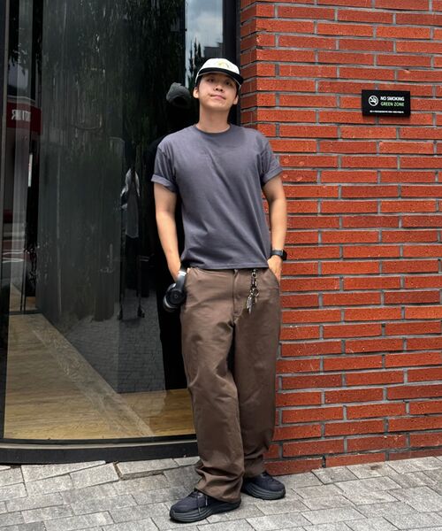 C WEAR BY THE GENIUS(シーウェアバイザジーニアス)の「メンズ クロップTシャツ チャコール(Tシャツ/カットソー・メンズ・その他・XX-LARGE/X-SMALL/SMALL/MEDIUM/LARGE/X-LARGE)」の9枚目の写真