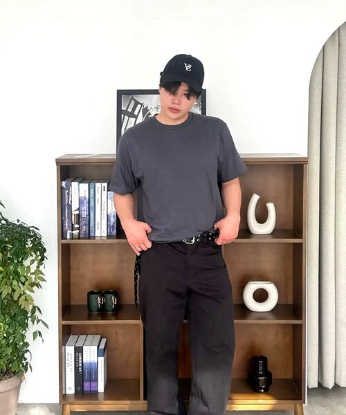 C WEAR BY THE GENIUS(シーウェアバイザジーニアス)の「メンズ クロップTシャツ チャコール(Tシャツ/カットソー・メンズ・その他・XX-LARGE/X-SMALL/SMALL/MEDIUM/LARGE/X-LARGE)」の17枚目の写真