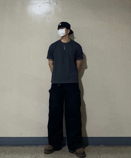 C WEAR BY THE GENIUS(シーウェアバイザジーニアス)の「メンズ クロップTシャツ チャコール(Tシャツ/カットソー・メンズ・その他・XX-LARGE/X-SMALL/SMALL/MEDIUM/LARGE/X-LARGE)」の20枚目の写真
