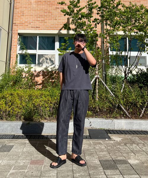 C WEAR BY THE GENIUS(シーウェアバイザジーニアス)の「メンズ クロップTシャツ チャコール(Tシャツ/カットソー・メンズ・その他・XX-LARGE/X-SMALL/SMALL/MEDIUM/LARGE/X-LARGE)」の22枚目の写真