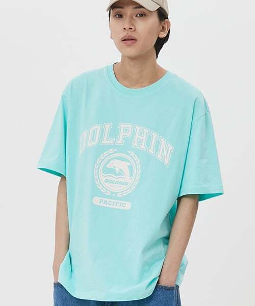 DOLPHIN WAVE APPAREL(ドルフィンウェーブアパレル)の「ドルフィン ローリエ グラフィック Tシャツ(Tシャツ/カットソー・メンズ・その他・MEDIUM/LARGE)」の1枚目の写真