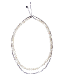 RUNDS（ランディエス）の「[SET] Pearl Layered Necklace（ネックレス）」