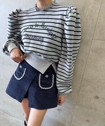 スウェット パフスリーブ」に該当するトップス（グレー/灰色系