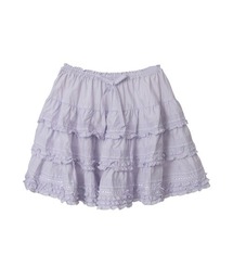 PINK HOUSE くすみ紫　タブリエ PINK HOUSE（ピンクハウス） フリル使いティアードタブリエ