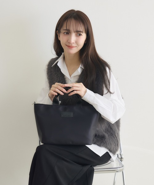 meeny miny（ミーニーマイニー）の「【meeny miny】【第3弾】整理整頓アドバイザー監修もっとちょうどいいバッグﾞ＜小サイズ＞（ハンドバッグ・レディース・ベージュ/ブラック/グレー・SMALL）」の5枚目の写真